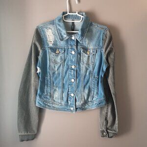 W118 by Walter Baker Distressed Jean Jacket Size Small
